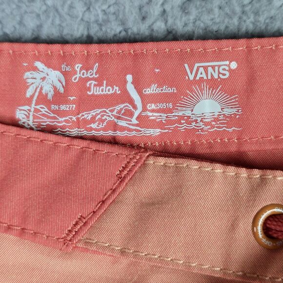 Vans Joel Tudor Collection Boardshorts Swim Trunks XL Orange On Orange Retro - Picture 7 of 16